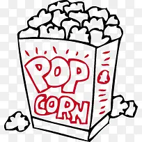 矢量卡通爆米花-空若网 矢量卡通爆米花-空若网
