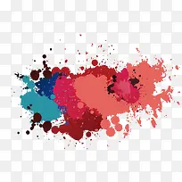 手绘彩色墨迹装饰-空若网 手绘彩色墨迹装饰-空若网