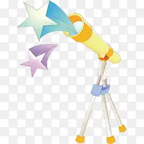 手绘卡通望远镜素材-空若网 手绘卡通望远镜素材-空若网