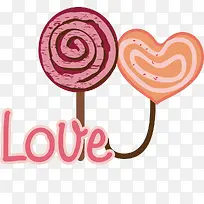儿童风格爱心棒棒糖-空若网 儿童风格爱心棒棒糖-空若网
