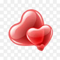 三个红色爱心-空若网 三个红色爱心-空若网