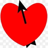 手绘卡通一箭穿心图案-空若网 手绘卡通一箭穿心图案-空若网