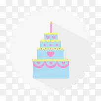 清新生日蛋糕矢量素材-空若网 清新生日蛋糕矢量素材-空若网