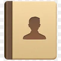 黄色记事本电话薄图标-空若网 黄色记事本电话薄图标-空若网