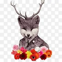 狼少年插画素材-空若网 狼少年插画素材-空若网