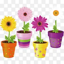 花盆png矢量元素-空若网 花盆png矢量元素-空若网