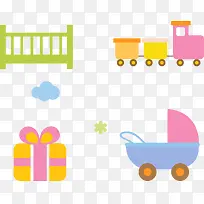 婴儿车玩具素材PNG矢量元素-空若网 婴儿车玩具素材PNG矢量元素-空若网