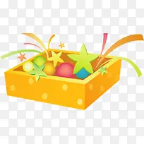 礼物盒子橙色礼物盒子六一儿童节-空若网 礼物盒子橙色礼物盒子六一儿童节-空若网