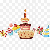 卡通生日蛋糕-空若网 卡通生日蛋糕-空若网