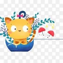 卡通动物插画装饰图案-空若网 卡通动物插画装饰图案-空若网