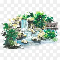 手绘景区-空若网 手绘景区-空若网