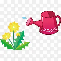 浇花png矢量元素-空若网 浇花png矢量元素-空若网