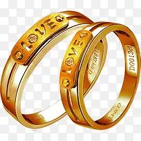 love爱黄金对戒-空若网 love爱黄金对戒-空若网