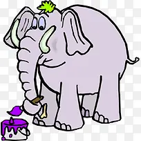 写字的大象-空若网 写字的大象-空若网