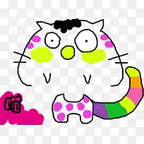 可爱简笔画小猫-空若网 可爱简笔画小猫-空若网