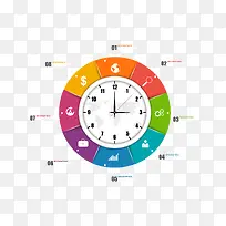 彩色时钟-空若网 彩色时钟-空若网