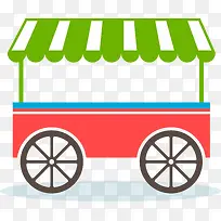 彩色卡通食物车素材图-空若网 彩色卡通食物车素材图-空若网