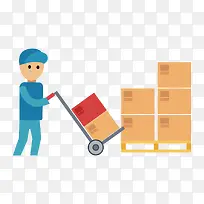 彩色扁平化快递运输-空若网 彩色扁平化快递运输-空若网