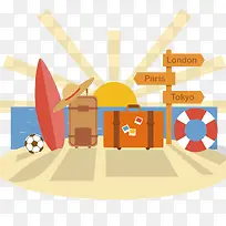 矢量旅游元素-空若网 矢量旅游元素-空若网