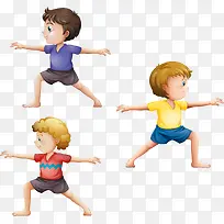 矢量手绘广播体操-空若网 矢量手绘广播体操-空若网