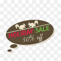 折扣标签 圣诞快乐 促销标签 -空若网 折扣标签 圣诞快乐 促销标签 -空若网