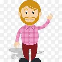手绘卡通外国人-空若网 手绘卡通外国人-空若网