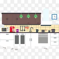 矢量整洁厨房-空若网 矢量整洁厨房-空若网