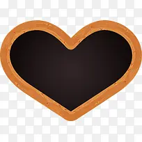 手绘黑色爱心描边-空若网 手绘黑色爱心描边-空若网