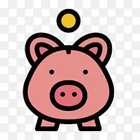 扁平化存钱罐PNG下载-空若网 扁平化存钱罐PNG下载-空若网