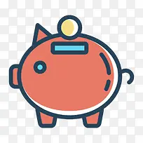 扁平化存钱罐PNG下载-空若网 扁平化存钱罐PNG下载-空若网