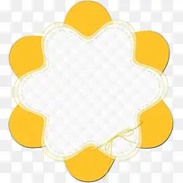 黄色花朵边框-空若网 黄色花朵边框-空若网