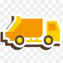 垃圾矢量储存卡通卡车-空若网 垃圾矢量储存卡通卡车-空若网