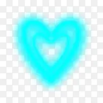 情人节美丽蓝色爱心-空若网 情人节美丽蓝色爱心-空若网