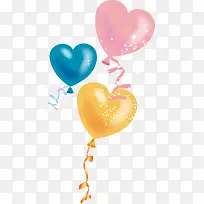 情人节多彩爱心气球-空若网 情人节多彩爱心气球-空若网