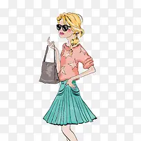 金色卷发时尚白富美-空若网 金色卷发时尚白富美-空若网