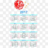 鸡年日历-空若网 鸡年日历-空若网