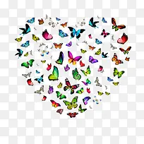 蝴蝶合成的心形-空若网 蝴蝶合成的心形-空若网