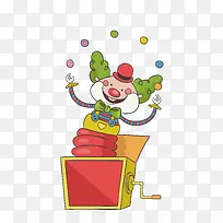 矢量卡通简洁扁平化小丑png-空若网 矢量卡通简洁扁平化小丑png-空若网