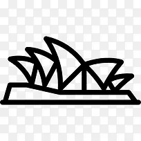 悉尼歌剧院图标-空若网 悉尼歌剧院图标-空若网