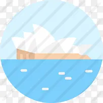 悉尼歌剧院图标-空若网 悉尼歌剧院图标-空若网