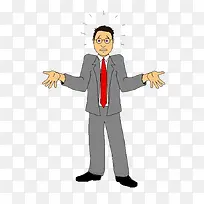 摊手人物-空若网 摊手人物-空若网