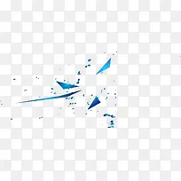 手绘蓝色三角形-空若网 手绘蓝色三角形-空若网