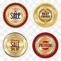 金属圆形标签矢量-空若网 金属圆形标签矢量-空若网