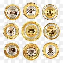 金色促销标签矢量-空若网 金色促销标签矢量-空若网