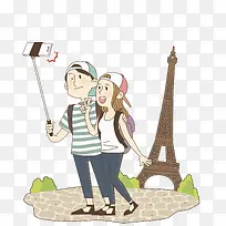 拍照的情侣-空若网 拍照的情侣-空若网