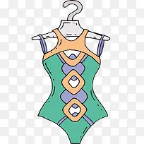 矢量连体泳衣素材-空若网 矢量连体泳衣素材-空若网