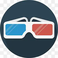 3D眼镜图标-空若网 3D眼镜图标-空若网