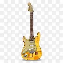 橘红色电吉他-空若网 橘红色电吉他-空若网
