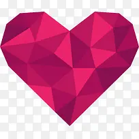 精美红色钻石爱心-空若网 精美红色钻石爱心-空若网