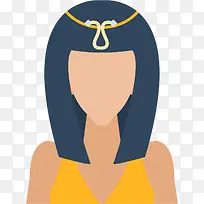 埃及女人矢量卡通符号-空若网 埃及女人矢量卡通符号-空若网